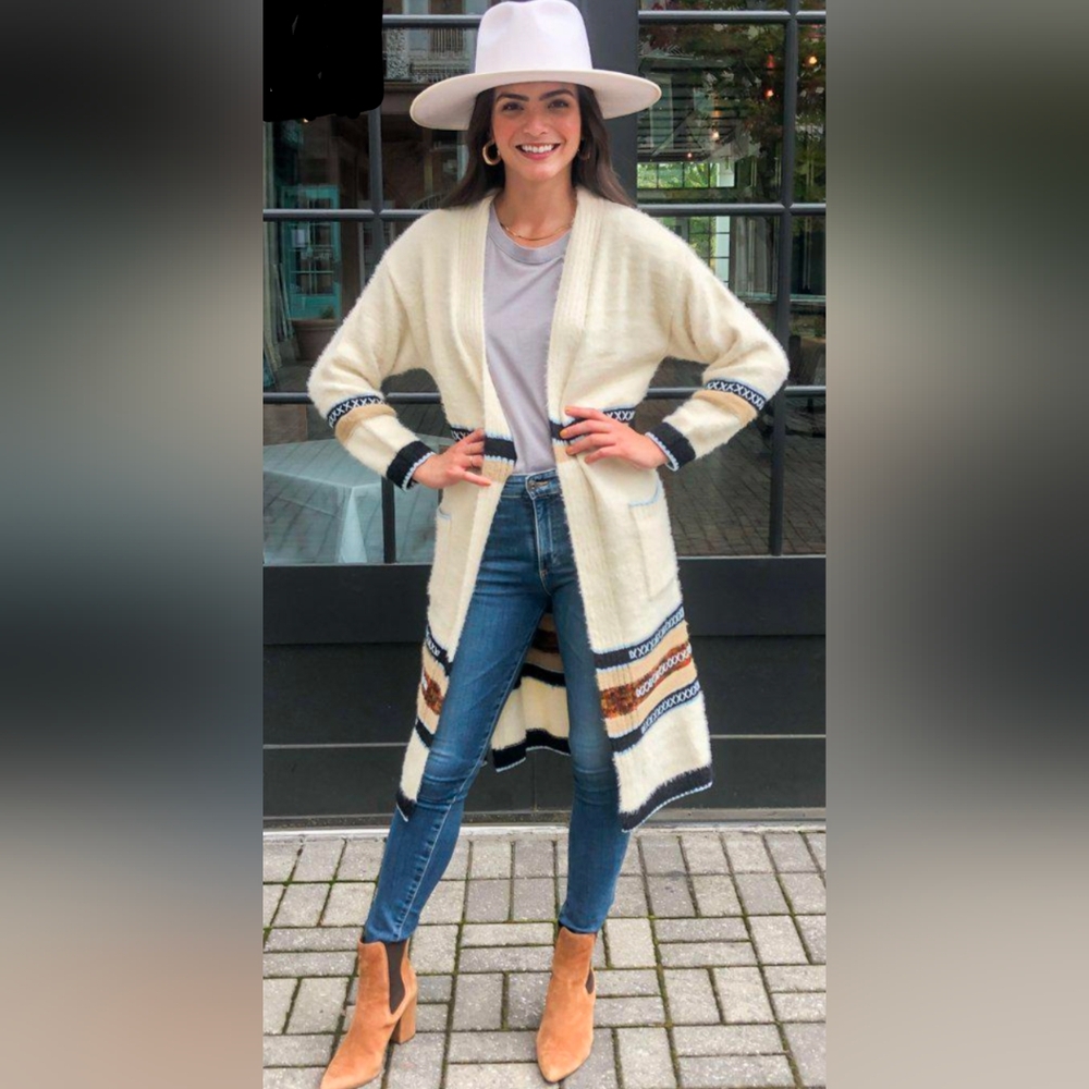 THML Vail Eyelash Longline Cardigan